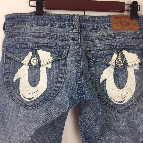 True Religion Painted Horseshoe Flap Altered - Picture 5 of 7